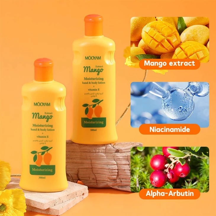 MOOYAM Whitening Moisturizing Mango Body Lotion high quality